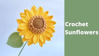 ✿ How to Crochet Sunflower | Beginner Friendly Flower Bouquet Crochet Tutorial