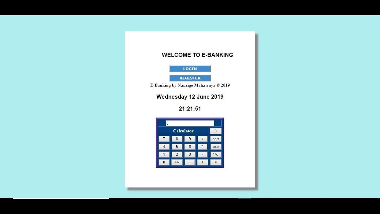 E-Banking System In PHP With Source Code | Source Code & Projects
