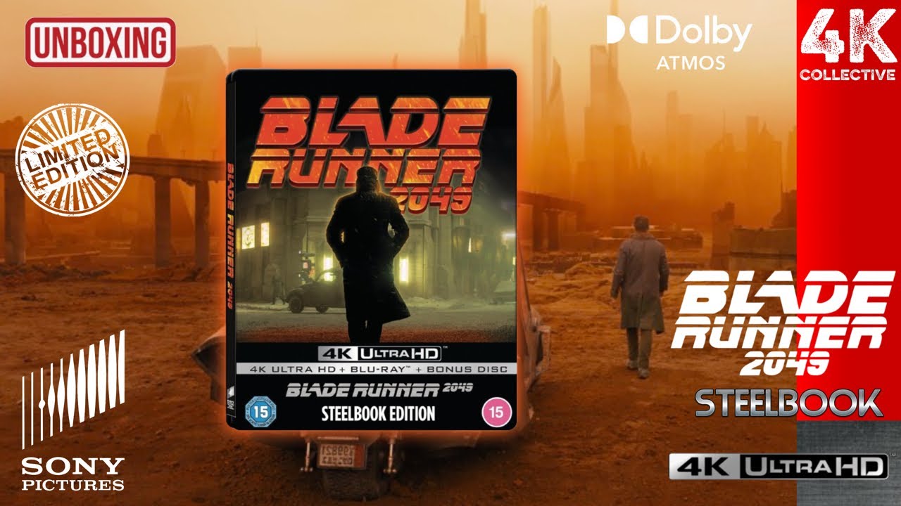 Blade Runner 2049 Sony Pictures 4K UltraHD Blu-Ray Limited Edition Steelbook Unboxing 