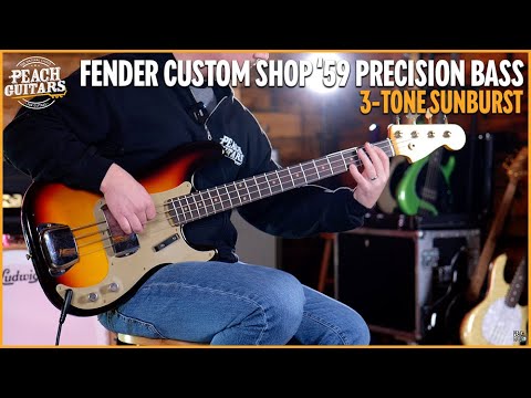 Fender Custom Shop Limited 59 Precision Bass | Journeyman Relic Chocolate 3-Tone Sunburst
