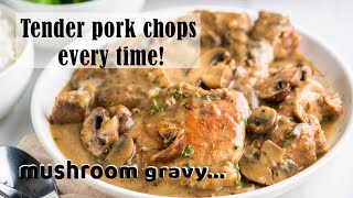 Instant Pot Pork Chops with Cream of Mushroom Gravy | Riverten Kitchen