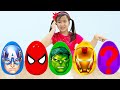 Superheroes Surprise Egg Song | Jannie Sing-Along Nursery Rhymes Song for Kids