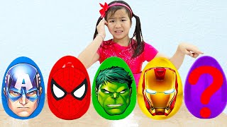 Download lagu Superheroes Surprise Egg Song Jannie Sing Along Nu... mp3