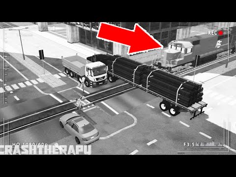 BeamNG Drive - Train Accidents #23 CCTV Edition