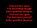 Papa roach Time and time again lyrics