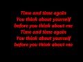 Papa roach Time and time again lyrics 