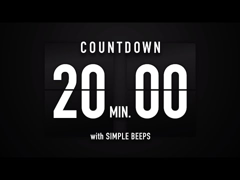 20 Minutes Countdown Timer Flip Clock ✔️