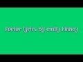 Doctor lyrics by Emily Kinney 