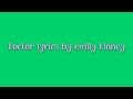 Doctor lyrics by Emily Kinney 