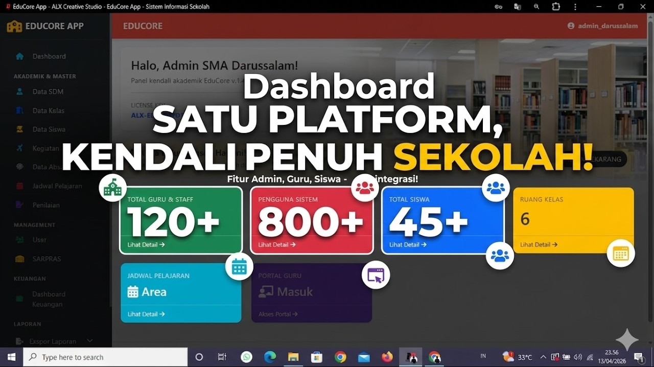 Cara Menggunakan EduCore App (role : Admin) | ALX Creative Studio