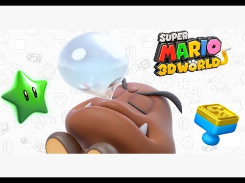Super Mario 3D World - World Flower 2 Walkthrough - Floating Fuzzy Flood Mine