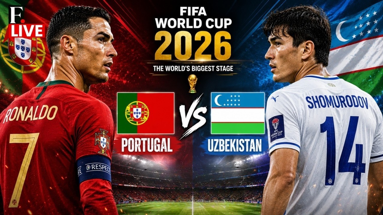 🔴WATCH FIFA World Cup 2026 LIVE: RONALDO vs SHOMURODOV | Portugal vs Uzbekistan