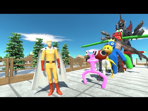 Saitama vs Gigan PYRAMID DEATH RUN - Animal Revolt Battle Simulator