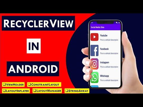 RecyclerView Android | Android Studio Tutorial