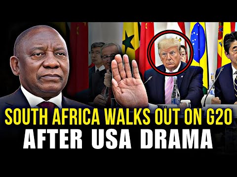 G20 IN TOTAL CHAOS: South Africa WALKS OUT on G20 After USA Drama – World in SHOCK!