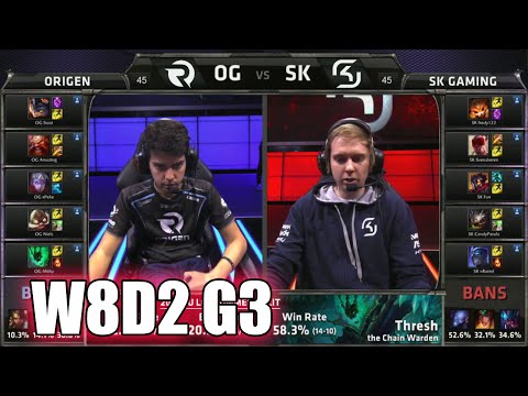 Origen vs SK Gaming | S5 EU LCS Summer 2015 Week 8 Day 2 | OG vs SK W8D2 G3