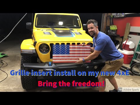How to: Jeep Wrangler JL Flag Grille Insert- install it in 20 minutes or less!