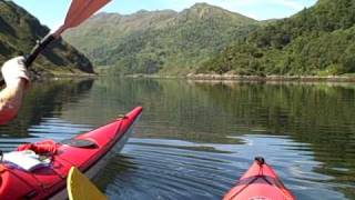 preview picture of video 'Kayaking with my Dad in Loch Hourn, Scotland Aug 08'