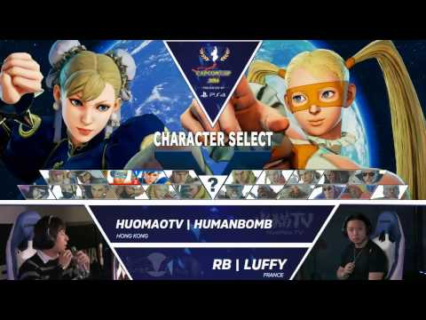 SFV: HuomaoTV HumanBomb vs RB|Luffy - Capcom Cup 2016 Day 1 Top 32 - CPT2016