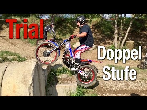Doppelstufe · Motorrad Trial Fahrtechnik · Rainer Schiller