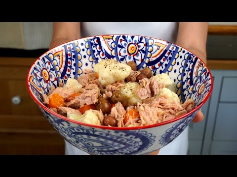 Insalata di Cavolfiore e Tonno in Scatola! Economica Sana Gustosa e Veloce!