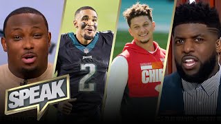 Jalen Hurts or Patrick Mahomes: Which QB is lock for the MVP | NFL | SPEAK