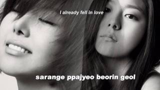After School - WHEN I FALL ( Rom + Eng lyrics on screen)