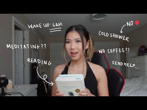 I tried the "1 billion dollar morning routine" for 3 days *HARD*