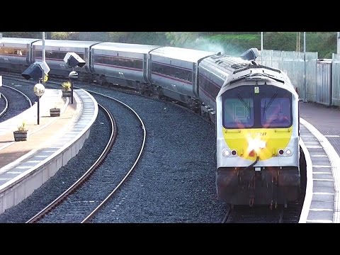 Irish Rail 201 Class Locomotive 227 + Enterprise Train - Drogheda Station
