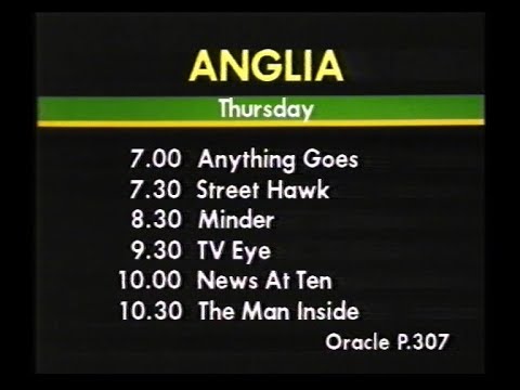 Anglia Adverts & Continuity | Closedown | 10th/11th April 1985