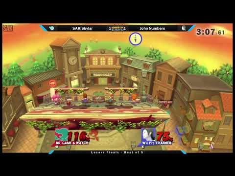 Game On Expo Smash 4 Losers Finals - SAK|Skylar (Mr. G&W) vs John Numbers (Wii Fit Trainer)