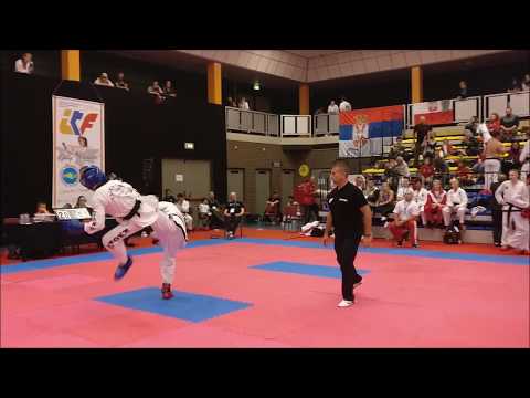 Matt Santos - Open World Championships Netherlands 2017 Sparring Highlights - ITF Taekwon-Do