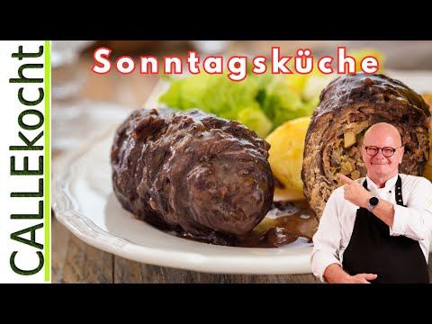 Die beste Rindsroulade mit Soße! Mit diesem Rezept gelingt sie dir !!!