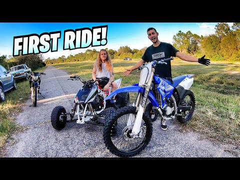 FIRST RIDE ON THE NEW YZ125 DIRT BIKE!
