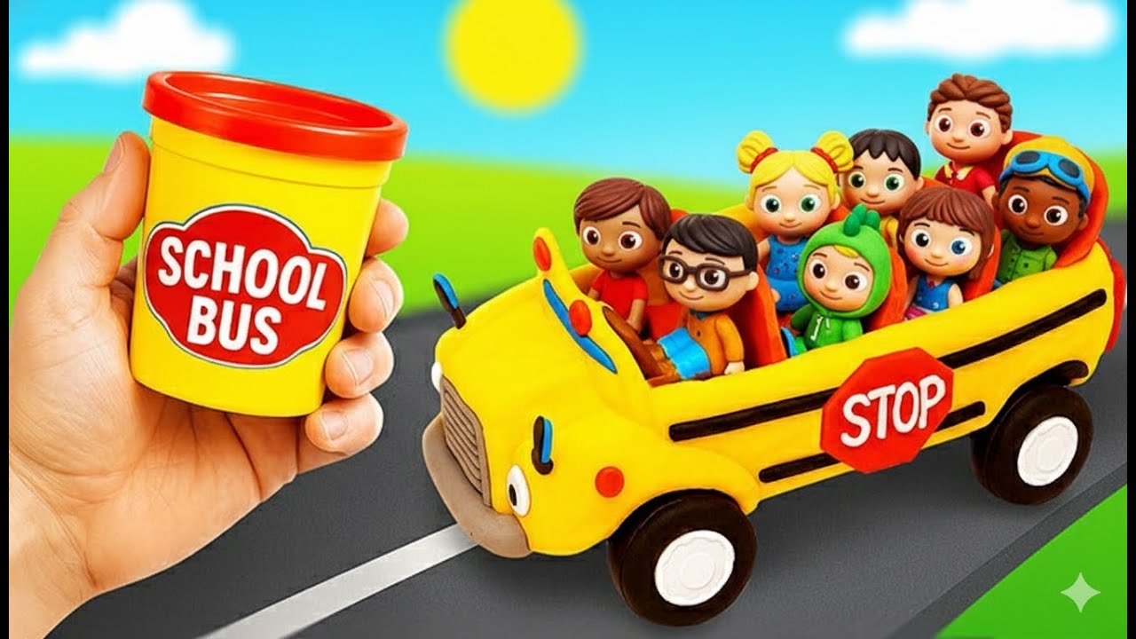 Create Play Dough Family Car and Ice Cream | Toy Learning Video for Toddlers|