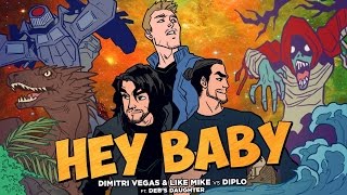 Dimitri Vegas &amp; Like Mike vs Diplo - Hey Baby (feat. Deb's Daughter) Sped up version.