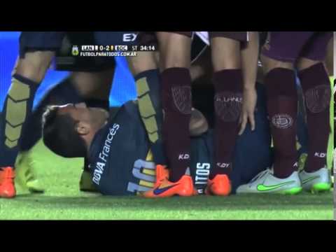 Boca 2 - Lanús 0 Patadón de Gustavo Gómez a Tevez / Semifinales - Copa Argentina 2015