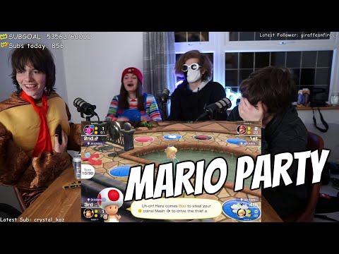 Ranboo Plays Mario Party W/Tubbo, Billzo and Aimsey (10-31-2021) VOD