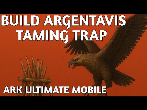 How To Build An Argentavis Taming Trap 🦅| How To Tame Argentavis In Ark #ark #gaming