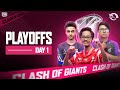 [ID] PUBG MOBILE RUTHLESS CLASH OF GIANTS SEASON 4| PLAYOFFS| DAY 1 FT. #HORAA #AE #I8 #BTR #DRS