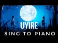 #Uyire | #thaniye | Minnal Murali | Sing to Piano #91| Karaoke with Lyrics | Athul Bineesh