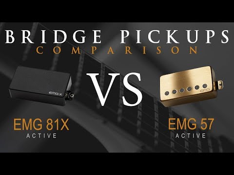 EMG 81X vs EMG 57 - Active Bridge Pickup Guitar Comparison / Demo