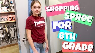 ULTiMATE BACK TO SCHOOL SHOPPiNG SPREE FOR 8TH GRADE! TEEN SHOPPING VLOG