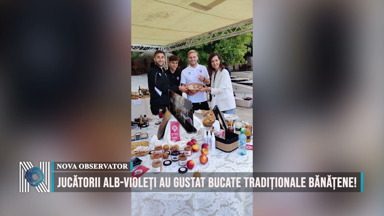 Jucătorii alb-violeți au gustat bucate tradiționale bănățene!