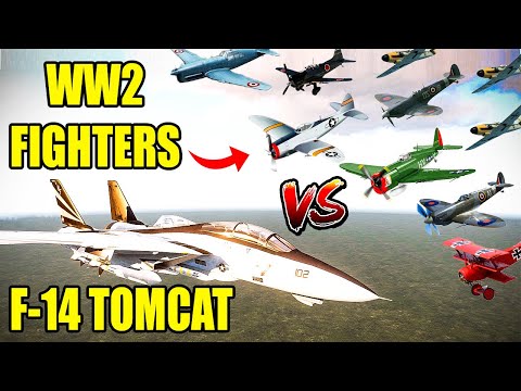 F-14 Tomcat Jets Vs WWII Planes: Who Would Win? Epic Dogfight - Warbirds vs. Modern Giants - ARMA 3
