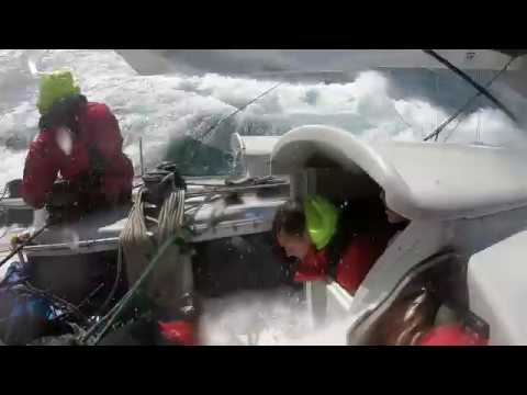 VO60 OSPA (exSEB) in up to 40 knots - Legends Race 2018