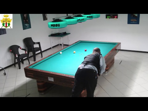 Adiletta vs Cavallo 2 tappa coppa lazio biliardo club viterbo