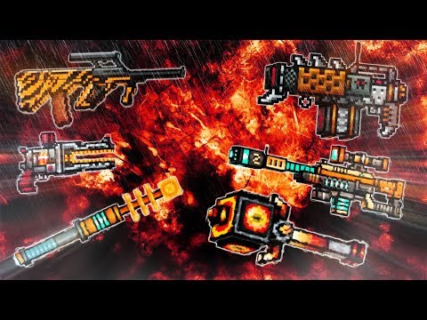 Pixel Gun 3D - Orange/Black Weapons Gameplay