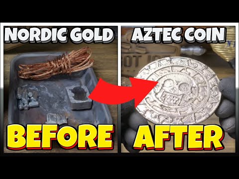 Large Aztec Coins - Trash To Treasure - Nordic Gold - Home Furnace - Creality CR-20 Pro - 3D Printer