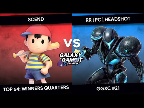 Galaxy Gambit X Collision 21 - Scend (Ness) Vs RR PC Headshot (Dark Samus) - Top 64 Winners Quarters